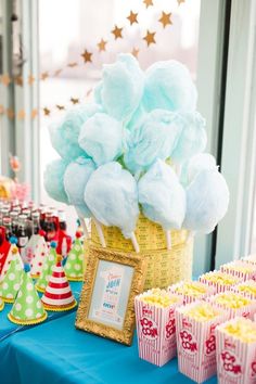 an image of a birthday party with cupcakes