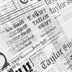 an old newspaper with the word swift on it's front and back pages in black and white