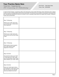 Our Internal Family Systems Worksheets Bundle PDF Templates (Editable, Fillable, Printable) are perfect for counselors, psychologists, psychiatrists, social workers, therapists, and other mental health professionals.

This Bundle Includes 13 Templates
Included in this bundle are the following templates: IFS Connecting to Vulnerable Parts and Unburdening Worksheet, IFS Expressing Appreciation to your Manager Parts Worksheet, IFS Expressing Appreciation to your Firefighter Parts Worksheet, IFS Who's Driving the Bus Worksheet, IFS Resolving Conflicts Between 3 Parts Worksheet, IFS Resolving Conflicts Between 2 Parts Worksheet, IFS Parts Mapping Using 6Fs Worksheet, IFS Understanding My Firefighter Part Worksheet, IFS Understanding My Exile Part Worksheet, IFS Understanding My Manager Part Wor Ifs Therapy Worksheets, Internal Family Systems Worksheets, Gottman Worksheets, Ifs Parts, Couples Counseling Worksheets, Ifs Therapy, Distress Tolerance Worksheets, Existential Therapy, Coping Skills Worksheets