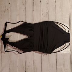 One Piece- Never Worn Black Stretch Evening Swimwear, Womens Swim, Swimming, One Piece, Women Shopping, Black, Color