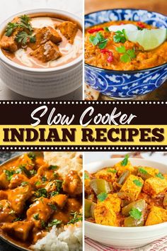 These slow cooker Indian recipes are a treat for the body and soul. From butter chicken to curries to tikka masala, let your slow cooker whip up a traditional Indian meal. Crockpot Indian Food, Crockpot Indian Curry, Spicy Slow Cooker Recipes, Slow Cooker Recipes Indian, Slow Cooker Indian Recipes Vegetarian, Crockpot Indian Recipes Vegetarian, Indian Food Crockpot Recipes, Indian Food Recipes Crockpot, Slow Cooker Indian Curry