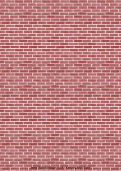 a red brick wall with white lines on it