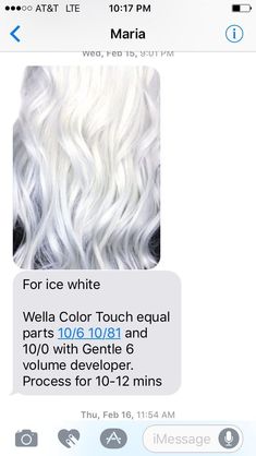 Ice Platinum Hair, Icy Blonde Hair Toner, White Hair Toner Formula, Icy Blonde Toner Formula Wella, Toner For White Hair, White Hair Colored Tips, Icy Blonde Toner Formula, White Blonde Formula, Platinum Blonde Hair Formula