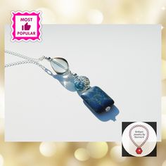 Klasy Blue pendant on a sterling silver chain #PendantNecklace #SterlingSilver #GiftForSister #GiftForFriend #TeardropNecklace #GiftForMom #GiftForMotherinlaw #GiftForDaughter #GemstoneNecklace #LongNecklace Trending Necklace, Corpus Christi Tx, Stylish Necklace, Blue Pendant, Teardrop Necklace, Sterling Silver Chain, Sister Gifts, Gemstone Necklace, Deep Blue