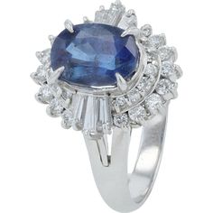 Platinum Ring with 2.87 Carat Sri Lanka Sapphire and 0.68 Carats Total Diamond Weight Dazzling Sapphire Ring For Formal Occasions, Timeless Sapphire Ring In Platinum, Timeless Blue Sapphire Ring Gia Certified, Timeless Gia Certified Blue Sapphire Ring, Formal Sapphire Platinum Ring, Timeless Blue Sapphire Ring In Platinum, Timeless Blue Sapphire Platinum Ring, Dazzling Blue Sapphire Ring In Platinum, Witcher Geralt