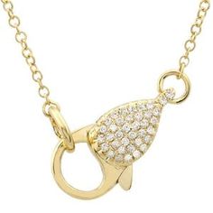 We love this Pave Diamond Lobster Necklace from 770 Jewelry! It's the perfect piece to layer and add some glam to your neck-mess! 14k Gold .52ct of Genuine Diamond Please allow 6-8 weeks for shipping, as this design is made-to-order Neck Mess, Lobster Necklace, 8 Weeks, Pave Diamonds, Diamond Jewelry, Love This, Yellow Gold, White Gold, Rose Gold