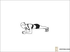 a woman is doing push ups on her stomach