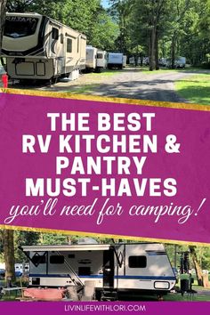 the best rv kitchen and pantry must haves you'll need for camping