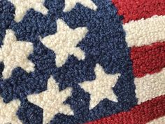 an american flag rug with stars on it