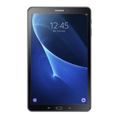 the samsung galaxy tab is shown in black