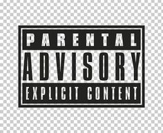 the parental advisory logo on a transparent background