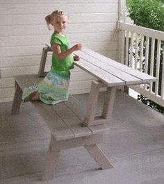 2 piece convertible picnic table | BuildEazy Woodworking Bench Plans, Router Woodworking, Woodworking Bench