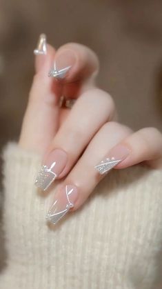 Nail Nail Designs, Nail Art Inspo, Summer Nail Polish, Asian Nails, February Nails, Nail Designs Valentines, Nails Design With Rhinestones, Blush Nails, Pretty Gel Nails