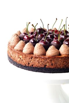 Best Holiday Desserts For a Large Party | POPSUGAR Food Dipped Cherries, Chocolate Dipped Cherries, Black Forest Cheesecake, Black Forrest, Oreo Biscuits, Popsugar Food, Oreo Crust