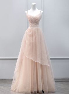 Long Ball Dresses, Bodice Prom Dress, Sheer Prom Dress, Blush Prom Dress, Prom Dress Pictures, Tulle Party Dress, Prom Dresses Long Pink, Prom Dresses Elegant, Floor Length Prom Dresses