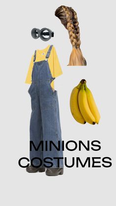 an image of a person wearing overalls and some bananas