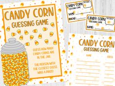 candy corn guess game for kids to play on the computer or in the classroom with free printables