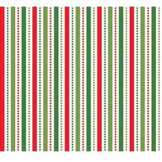 a red, green and white striped background with dots on the bottom half of it