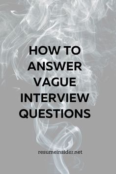 "What's your greatest weakness?" isn't the only uncomfortably vague interview question out there. As a recruiter, I have had to ask some. like "what interests you about working at our company?" Jobseekers should anticipate these questions. Here I tell you some of the most common vague interview questions and how to craft your answers.