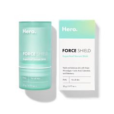 Signs your skin’s on the defense: Breakouts, dullness, and redness. This solid serum feeds your protective microbiome so you stay glowy 24/7. The cooling gel melts into skin with probiotics, calm hydration, and antioxidants — all the TLC strong skin needs. Soft Touch Packaging, Hero Skincare, Serum Packaging, Force Shield, Serum Stick, Skincare Packaging, Skin Care Packaging, Mode Zara, Perfect Skin