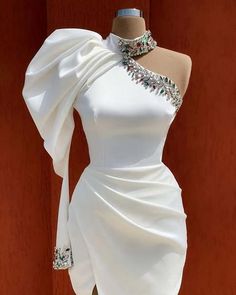 African Wedding Dress, Short Homecoming Dress, Puff Long Sleeves, فستان سهرة, Evening Dresses Elegant, Homecoming Dresses Short, Glam Dresses, Short Wedding Dress, Dresses To Wear To A Wedding