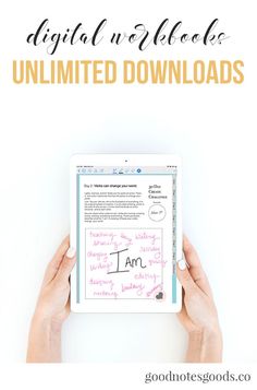 two hands holding an ipad with the text digital notebooks, ultimate guide on how to use them