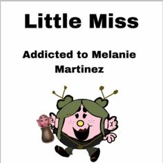 a book cover with an image of a cartoon character and the title, little miss