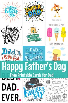 father's day free printable cards for dad