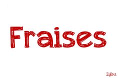 the word friskies written in red ink on a white background