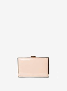 #repliKate for just $35 Nude Patent Box Clutch Box Clutch, Carousel, Handbag Accessories, Bag Lady, Purses And Bags, Electronic Products