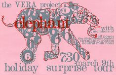 an elephant with numbers on it is shown in red and blue