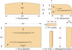 the measurements for a bed frame and headboard are shown in three different sizes, including two