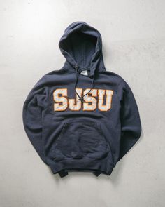 Vintage 00s Champion Hoodie, Womens San José State University Hoodie - Women's Small, Womens Clothing Size On Label: XS  Recommended Size: Women's Small  Measurements: Pit-to-Pit: 18" Length: 23" San Jose State University, University Hoodie, Womens Sweatshirts, Champion Hoodie, Womens Clothing Sizes, State University, Festival Season, San Jose, Sweatshirts Women