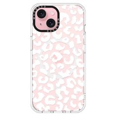 the pink and white leopard print phone case for the iphone 11, which is designed to look