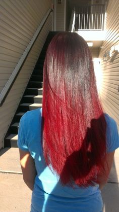 My red ombre hair :) I love it Red Hair Strands, Wedding Hair Colors, Mermaid Hair Color, Red Ombre Hair, Red Hair Don't Care, Hair Boutique, Hair Strands, Awesome Hair, Ombré Hair