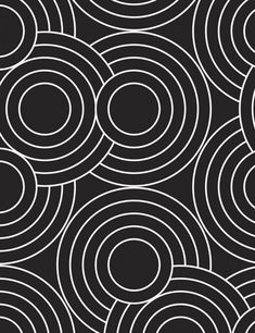 an abstract black and white background with circles