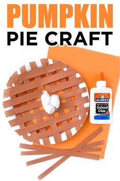 paper plate pumpkin pie craft for toddlers and pre schoolers with free printables