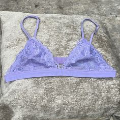 New Without Tags Lilac Purples Think Strapped Size Small Bralette Crop Top, Honeydew, Color Purple, Floral Lace, Women's Intimates, Bralette, Lilac, Crop Top, Crop Tops