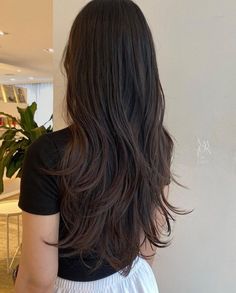 Asian Long Layers, Asian Long Layered Hair, Asian Haircut Long Layers Straight Hair, Layers Asian Hair, Long Layered Hair Asian, Asian Long Hair Cuts With Layers, Korean Long Layered Haircut, Asian Layered Hair, Tips For Wavy Hair