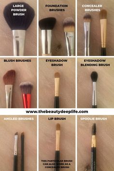 Types Of Makeup Brushes, Makeup Brush Uses, Motivasi Diet, Alat Makeup, Beginner Makeup, Makeup Order, Makeup Brushes Guide, Makeup Tip, Beginners Eye Makeup