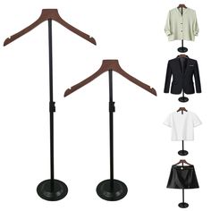 four different types of clothes hangers