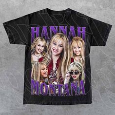 Limited Hannah Montana Vintage T-Shirt, Gift For Woman and Man Unisex T-Shirt The unisex soft-style t-shirt puts a new spin on casual comfort. Made from very soft materials, this tee is 100% cotton for solid colors. Heather colors and sports grey include polyester. The shoulders have twill tape for improved durability. There are no side seams. The collar is made with ribbed knitting to prevent curling damage.  .: 100% ring-spun cotton (fiber content may vary for different colors) .: Light fabric Hannah Montana Clothes, Hannah Montana Forever Outfits, Hannah Montana Funko Pop, Hannah Montana Shirt, Miley Stewart Hannah Montana, Montana Shirt, Hannah Montana, Gift For Woman, Miley Cyrus