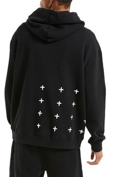 A 4x4 cross-print field backs up this oversized hoodie rendered in a substantial cotton knit. Style Name:Ksubi Kross Biggie Cotton Hoodie. Style Number: 6202600. Oversized Hoodie With Back Print For Fall, Oversized Fall Hoodie With Back Print, Oversized Hooded Hoodie With Back Print, Oversized Hoodie With Back Print, Oversized Hoodie Men, Hoodie Logo, French Terry Hoodie, Drawstring Hoodie, Cotton Hoodie