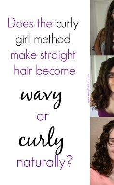 How to Train Straight Hair to Curl {Can You?} - Wavy Hair Care Curly Hair For Straight Hair, Hair For Straight Hair, Make Hair Curly, Curly Natural Curls, Natural Hair Care Routine, Curling Straight Hair, Curl Enhancer, Natural Hair Routine