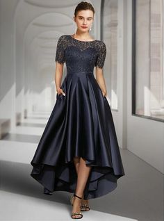 Dazzle in sophistication with this Navy Lace Patchwork Maxi Dress, seamlessly blending classic elegance with modern allure. Intricate lace patchwork details adorn the gown, enhancing its timeless charm, while the rich navy hue adds depth and refinement. Perfect for making a statement at any special event or evening affair. Modern Vintage Dress, Beach Dresses Casual, Mob Dress, Wedding Ready, High Low Prom Dresses, Dress Wedding Guest, Mob Dresses, Prom Dress Shopping, Short Bridesmaid Dresses