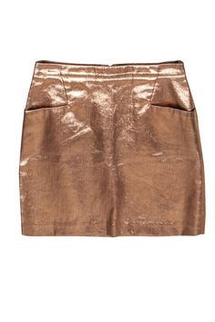 Current Boutique-Club Monaco - Rose Gold Metallic Miniskirt Sz 2 French Girl Chic, Statement Skirt, Metallic Design, Strappy Stilettos, Clothing Retail, Buy Shoes Online, Get The Party Started, New Year’s Eve, French Girl