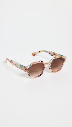 Krewe Astor Sunglasses | Shopbop Multicolor Mirrored Lens Sunglasses In Glass, Multicolor Mirrored Sunglasses With Glass Lenses, Multicolor Mirrored Lens Sunglasses, Multicolor Mirrored Glass Sunglasses, Multicolor Square Frame Sunglasses With Tinted Lenses, Multicolor Tinted Square Frame Sunglasses, Round Frame, Polarized Lenses, Lovely Colors