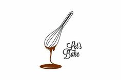 the logo for let's bake, which is being used to make chocolate sauce