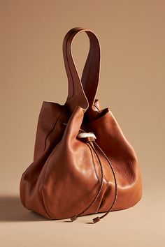 Leather; viscose, polyester, linen lining Two inner slip pockets One inner zip pocket Magnetic styling Imported | Greer Drawstring Tote by 49 Square Miles in Brown, Women's, Polyester/Leather/Linen at Anthropologie Versatile Square Soft Leather Hobo Bag, Square Leather Hobo Bag With Dust Bag, Everyday Square Bag With Magnetic Closure, Square Leather Shoulder Bag With Magnetic Closure, Leather Tote Bag With Turn-lock Closure, Slouchy Tote, Personal Style Inspiration, Medium Tote, Carry All Bag