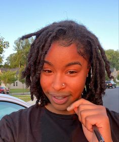 Green And Black Locs, Dark Green Locs, Black Women With Locs Aesthetic, Green And Black Dreadlocks, Dreadlock Memes Locs, Silk Press Natural Hair, Cute Dreads, Dreadlock Hairstyles For Men